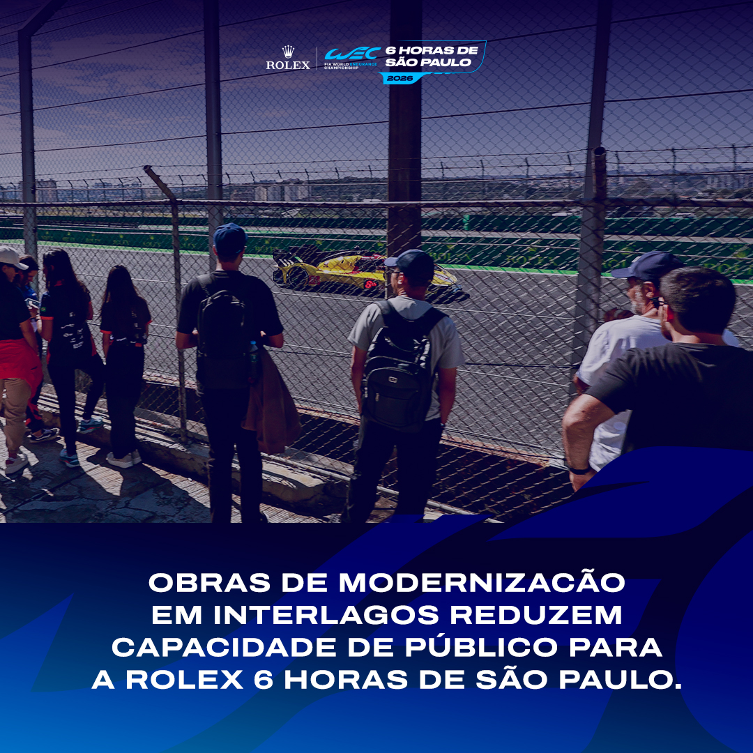 Comunicado sobre redução de lugares no Autódromo